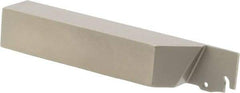 Iscar - External Thread, 1-1/8" Max Depth of Cut, 0.11" Min Groove Width, 5.905" OAL, Left Hand Indexable Grooving Cutoff Toolholder - 1" Shank Height x 1" Shank Width, TAG Insert Style, TGT Toolholder Style, Series Tang-GripIQ - USA Tool & Supply