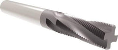 Allied Machine and Engineering - M4x0.70 Metric, 0.115" Cutting Diam, 3 Flute, Solid Carbide Helical Flute Thread Mill - Internal/External Thread, 0.276" LOC, 2" OAL, 1/8" Shank Diam - USA Tool & Supply