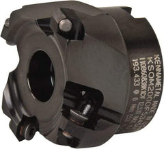 Kennametal - 2" Cut Diam, 3/4" Arbor Hole, 3.5mm Max Depth of Cut, 43° Indexable Chamfer & Angle Face Mill - 4 Inserts, OF.T 06L5... Insert, Right Hand Cut, 4 Flutes, Series KSOM Mini - USA Tool & Supply