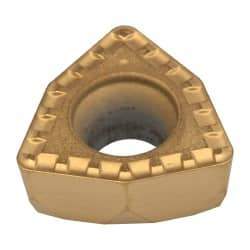 Kennametal - DFT05T308 LD Grade KC720 Carbide Indexable Drill Insert - TiN Finish, Trigon, 8mm Inscribed Circle - USA Tool & Supply