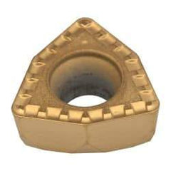 Kennametal - DFT05T308 LD Grade KC720 Carbide Indexable Drill Insert - TiN Finish, Trigon, 8mm Inscribed Circle - USA Tool & Supply