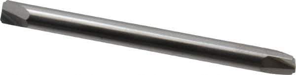 ProMax - 0.01" Radius, 1/8" Mill Diam, 2 Flute Solid Carbide Corner Rounding End Mill - Double End, Uncoated, 1-1/2" OAL, 1/8" Shank Diam - USA Tool & Supply