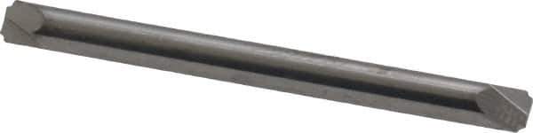 ProMax - 0.015" Radius, 1/8" Mill Diam, 2 Flute Solid Carbide Corner Rounding End Mill - Double End, Uncoated, 1-1/2" OAL, 1/8" Shank Diam - USA Tool & Supply