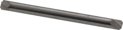 ProMax - 0.015" Radius, 1/8" Mill Diam, 2 Flute Solid Carbide Corner Rounding End Mill - Double End, Uncoated, 1-1/2" OAL, 1/8" Shank Diam - USA Tool & Supply