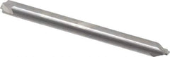 ProMax - 0.025" Radius, 1/8" Mill Diam, 2 Flute Solid Carbide Corner Rounding End Mill - Double End, Uncoated, 1-1/2" OAL, 1/8" Shank Diam - USA Tool & Supply