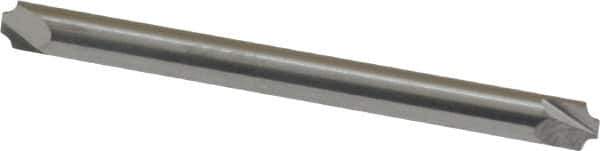 ProMax - 0.031" Radius, 1/8" Mill Diam, 2 Flute Solid Carbide Corner Rounding End Mill - Double End, Uncoated, 1-1/2" OAL, 1/8" Shank Diam - USA Tool & Supply