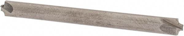 ProMax - 0.035" Radius, 1/8" Mill Diam, 2 Flute Solid Carbide Corner Rounding End Mill - Double End, Uncoated, 1-1/2" OAL, 1/8" Shank Diam - USA Tool & Supply
