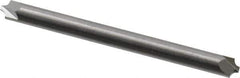 ProMax - 0.04" Radius, 1/8" Mill Diam, 2 Flute Solid Carbide Corner Rounding End Mill - Double End, Uncoated, 1-1/2" OAL, 1/8" Shank Diam - USA Tool & Supply