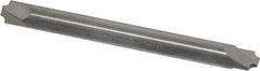 ProMax - 0.046" Radius, 3/16" Mill Diam, 2 Flute Solid Carbide Corner Rounding End Mill - Double End, Uncoated, 2" OAL, 3/16" Shank Diam - USA Tool & Supply