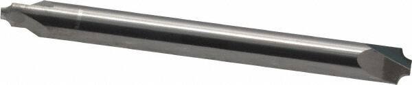 ProMax - 0.05" Radius, 3/16" Mill Diam, 2 Flute Solid Carbide Corner Rounding End Mill - Double End, Uncoated, 2" OAL, 3/16" Shank Diam - USA Tool & Supply