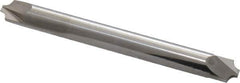 ProMax - 0.078" Radius, 1/4" Mill Diam, 2 Flute Solid Carbide Corner Rounding End Mill - Double End, Uncoated, 2-1/2" OAL, 1/4" Shank Diam - USA Tool & Supply