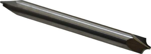 ProMax - 0.094" Radius, 1/4" Mill Diam, 2 Flute Solid Carbide Corner Rounding End Mill - Double End, Uncoated, 2-1/2" OAL, 1/4" Shank Diam - USA Tool & Supply