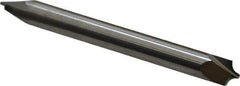 ProMax - 0.094" Radius, 1/4" Mill Diam, 2 Flute Solid Carbide Corner Rounding End Mill - Double End, Uncoated, 2-1/2" OAL, 1/4" Shank Diam - USA Tool & Supply
