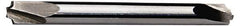 ProMax - 0.085" Radius, 1/4" Mill Diam, 2 Flute Solid Carbide Corner Rounding End Mill - Double End, Uncoated, 2-1/2" OAL, 1/4" Shank Diam - USA Tool & Supply