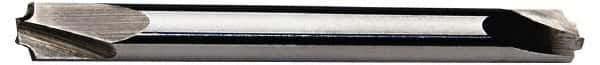 ProMax - 0.055" Radius, 3/16" Mill Diam, 2 Flute Solid Carbide Corner Rounding End Mill - Double End, Uncoated, 2" OAL, 3/16" Shank Diam - USA Tool & Supply