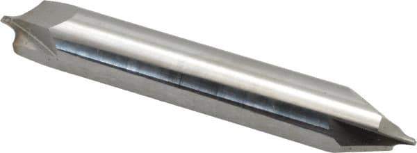 ProMax - 0.156" Radius, 3/8" Mill Diam, 2 Flute Solid Carbide Corner Rounding End Mill - Double End, Uncoated, 2-1/2" OAL, 3/8" Shank Diam - USA Tool & Supply