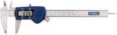 Fowler - 0 to 150mm Range, 0.01mm Resolution, Electronic Caliper - Stainless Steel with 1.56" Stainless Steel Jaws, 0.02mm Accuracy - USA Tool & Supply