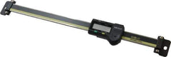 Mitutoyo - 0 to 8 Inch, 0.01mm Resolution Horizontal Electronic Linear Scale - 0.001 Inch Accuracy, Data Output, SR44 Battery - USA Tool & Supply