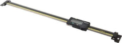 Mitutoyo - 0 to 12 Inch, 0.01mm Resolution Horizontal Electronic Linear Scale - 0.002 Inch Accuracy, Data Output, SR44 Battery - USA Tool & Supply