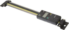 Mitutoyo - 0 to 4 Inch, 0.01mm Resolution Vertical Electronic Linear Scale - 0.001 Inch Accuracy, Data Output, SR44 Battery - USA Tool & Supply