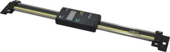 Mitutoyo - 0 to 6 Inch, 0.01mm Resolution Vertical Electronic Linear Scale - 0.001 Inch Accuracy, Data Output, SR44 Battery - USA Tool & Supply