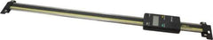 Mitutoyo - 0 to 12 Inch, 0.01mm Resolution Vertical Electronic Linear Scale - 0.002 Inch Accuracy, Data Output, SR44 Battery - USA Tool & Supply