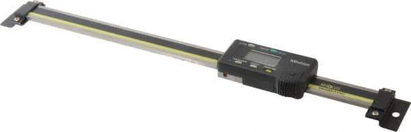 Mitutoyo - 0 to 8 Inch, 0.01mm Resolution Horizontal Electronic Linear Scale - 0.001 Inch Accuracy, Data Output, SR44 Battery - USA Tool & Supply