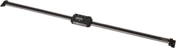 Mitutoyo - 0 to 24 Inch, 0.01mm Resolution Horizontal Electronic Linear Scale - 0.002 Inch Accuracy, Data Output, SR44 Battery - USA Tool & Supply