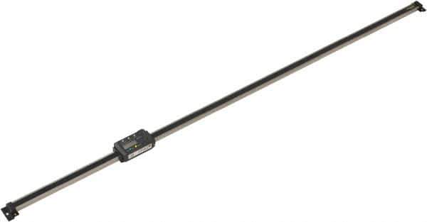 Mitutoyo - 0 to 40 Inch, 0.01mm Resolution Horizontal Electronic Linear Scale - 0.0025 Inch Accuracy, Data Output, SR44 Battery - USA Tool & Supply