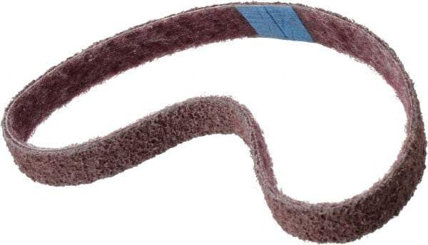 Brite Star - 3/4" Wide x 20-1/2" OAL, Aluminum Oxide Abrasive Belt - Aluminum Oxide, Medium, Nonwoven, Series SC-BS - USA Tool & Supply