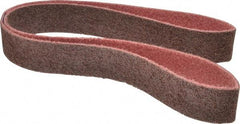 Brite Star - 2" Wide x 60" OAL, Aluminum Oxide Abrasive Belt - Aluminum Oxide, Medium, Nonwoven, Series SC-LS - USA Tool & Supply
