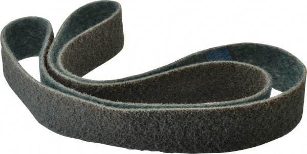 Brite Star - 2" Wide x 72" OAL, Aluminum Oxide Abrasive Belt - Aluminum Oxide, Very Fine, Nonwoven, Series SC-BS - USA Tool & Supply