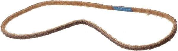 Brite Star - 1/4" Wide x 24" OAL, Aluminum Oxide Abrasive Belt - Aluminum Oxide, Coarse, Nonwoven, Series SC-BS - USA Tool & Supply