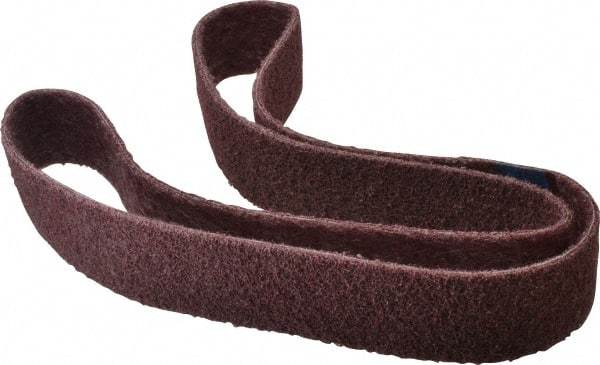 Brite Star - 2" Wide x 60" OAL, Aluminum Oxide Abrasive Belt - Aluminum Oxide, Medium, Nonwoven, Series SC-BS - USA Tool & Supply