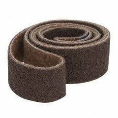 Brite Star - 2" Wide x 72" OAL, Aluminum Oxide Abrasive Belt - Aluminum Oxide, Coarse, Nonwoven, Series SC-BS - USA Tool & Supply