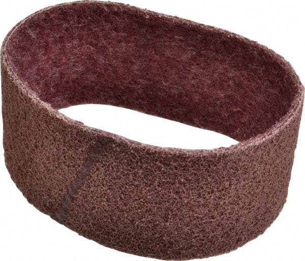 Brite Star - 3" Wide x 18" OAL, Aluminum Oxide Abrasive Belt - Aluminum Oxide, Medium, Nonwoven, Series SC-BS - USA Tool & Supply