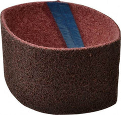 Brite Star - 3-1/2" Wide x 15-1/2" OAL, Silicon Carbide Abrasive Belt - Silicon Carbide, Medium, Nonwoven, Series SC-LS - USA Tool & Supply