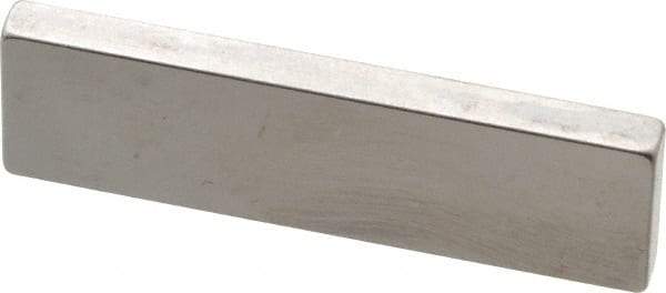 Mitutoyo - 0.1002" Rectangular Steel Gage Block - Accuracy Grade AS-1, Includes Certificate of Inspection - USA Tool & Supply