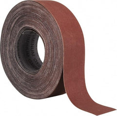 Tru-Maxx - 2" x 50 Yd 500 Grit Aluminum Oxide Cloth Roll - Super Fine Grade, J Weighted Backing - USA Tool & Supply