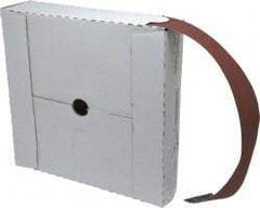 Tru-Maxx - 2" x 50 Yd 240 Grit Aluminum Oxide Cloth Roll - Very Fine Grade, J Weighted Backing - USA Tool & Supply