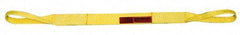 Lift-All - 6' Long x 6" Wide, 7,200 Lb Vertical Capacity, 1 Ply, Nylon Web Sling - 5,800 Lb Choker Capacity, Yellow - USA Tool & Supply