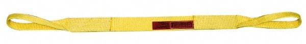 Lift-All - 9' Long x 2" Wide, 12,400 Lb Vertical Capacity, 2 Ply, Nylon Web Sling - 9,900 Lb Choker Capacity - USA Tool & Supply