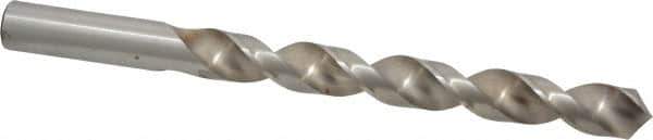 Interstate - 31/64" 140° High Speed Steel Jobber Drill - Bright Finish, Right Hand Cut, Spiral Flute, Straight Shank, 5-7/8" OAL, Standard Point - USA Tool & Supply