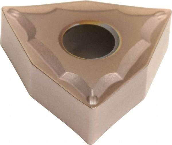 Sumitomo - WNMG431 ESU Grade T2000Z Cermet Turning Insert - TiN/AlN Finish, 80° Trigon, 1/2" Inscr Circle, 3/16" Thick, 1/64" Corner Radius - USA Tool & Supply