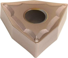 Sumitomo - WNMG431 ESU Grade T2000Z Cermet Turning Insert - TiN/AlN Finish, 80° Trigon, 1/2" Inscr Circle, 3/16" Thick, 1/64" Corner Radius - USA Tool & Supply