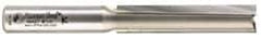 Amana Tool - 1/2" Diam, 1/2" Shank Diam, 2-1/2" Length of Cut, 2 Flute Straight Plunge Router Bit - 4-1/2" Overall Length, Carbide Tipped - USA Tool & Supply