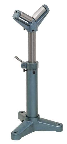 Palmgren - 38-1/2 Inch High V Roller Support Stand - 2,000 Lbs. Limit - USA Tool & Supply