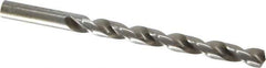 Interstate - Letter Q 140° High Speed Steel Jobber Drill - Bright Finish, Right Hand Cut, Spiral Flute, Straight Shank, 4-3/4" OAL, Standard Point - USA Tool & Supply