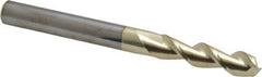 Accupro - 3/8", 1-1/2" LOC, 3/8" Shank Diam, 4" OAL, 2 Flute, Solid Carbide Square End Mill - Single End, ZrN Finish, Spiral Flute, 45° Helix, Centercutting, Right Hand Cut, Right Hand Flute - USA Tool & Supply