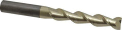 Accupro - 5/8", 3-1/4" LOC, 5/8" Shank Diam, 6" OAL, 2 Flute, Solid Carbide Square End Mill - Single End, ZrN Finish, Spiral Flute, 45° Helix, Centercutting, Right Hand Cut, Right Hand Flute - USA Tool & Supply